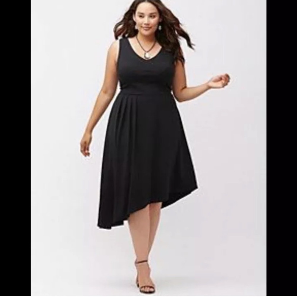 Lane Bryant LBD Sleeveless Black MIDI Dress 18
